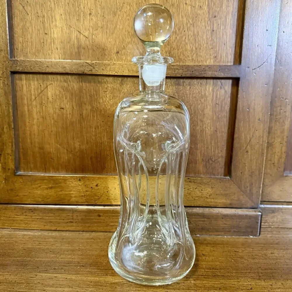 Holmegaard Kluk Kluk Decanter By Jacob E. Bang Danish Glassworks Spirits Bottle